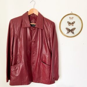 Vintage Jerry Lewis Genuine Leather Jacket